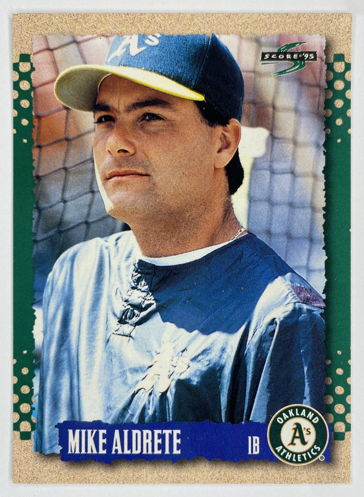 1995 Score Mike Aldrete #192 Oakland Athletics front