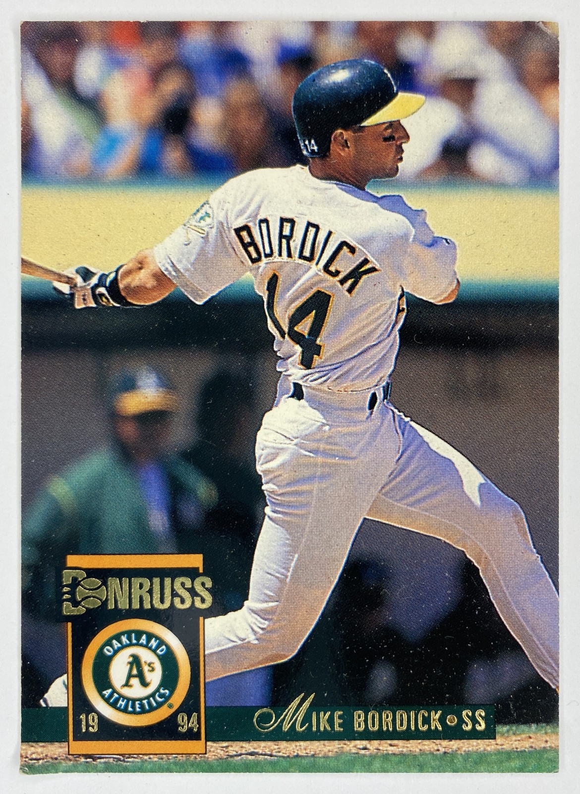 1994 Donruss Mike Bordick #81 Oakland Athletics front