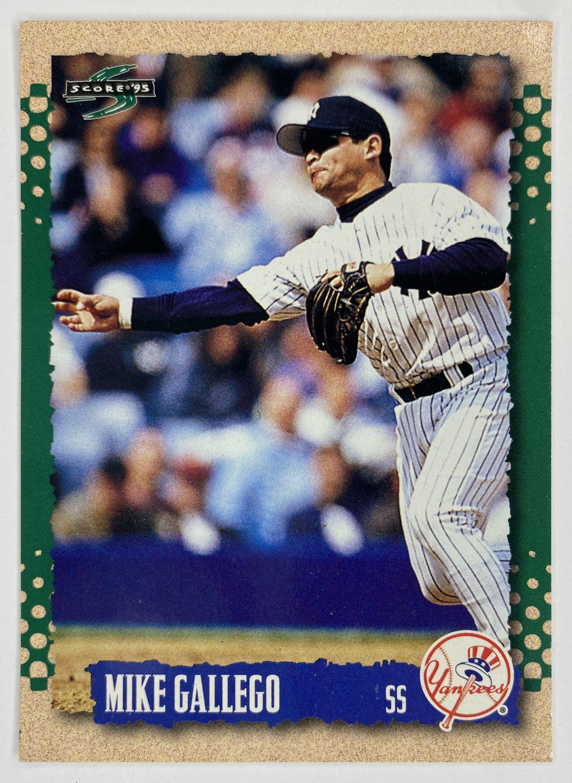 1995 Score Mike Gallego #180 New York Yankees front