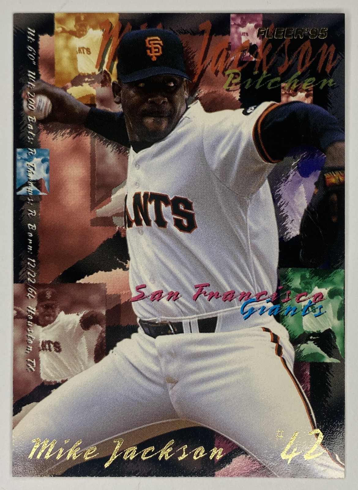 1995 Fleer Mike Jackson #581 San Francisco Giants front