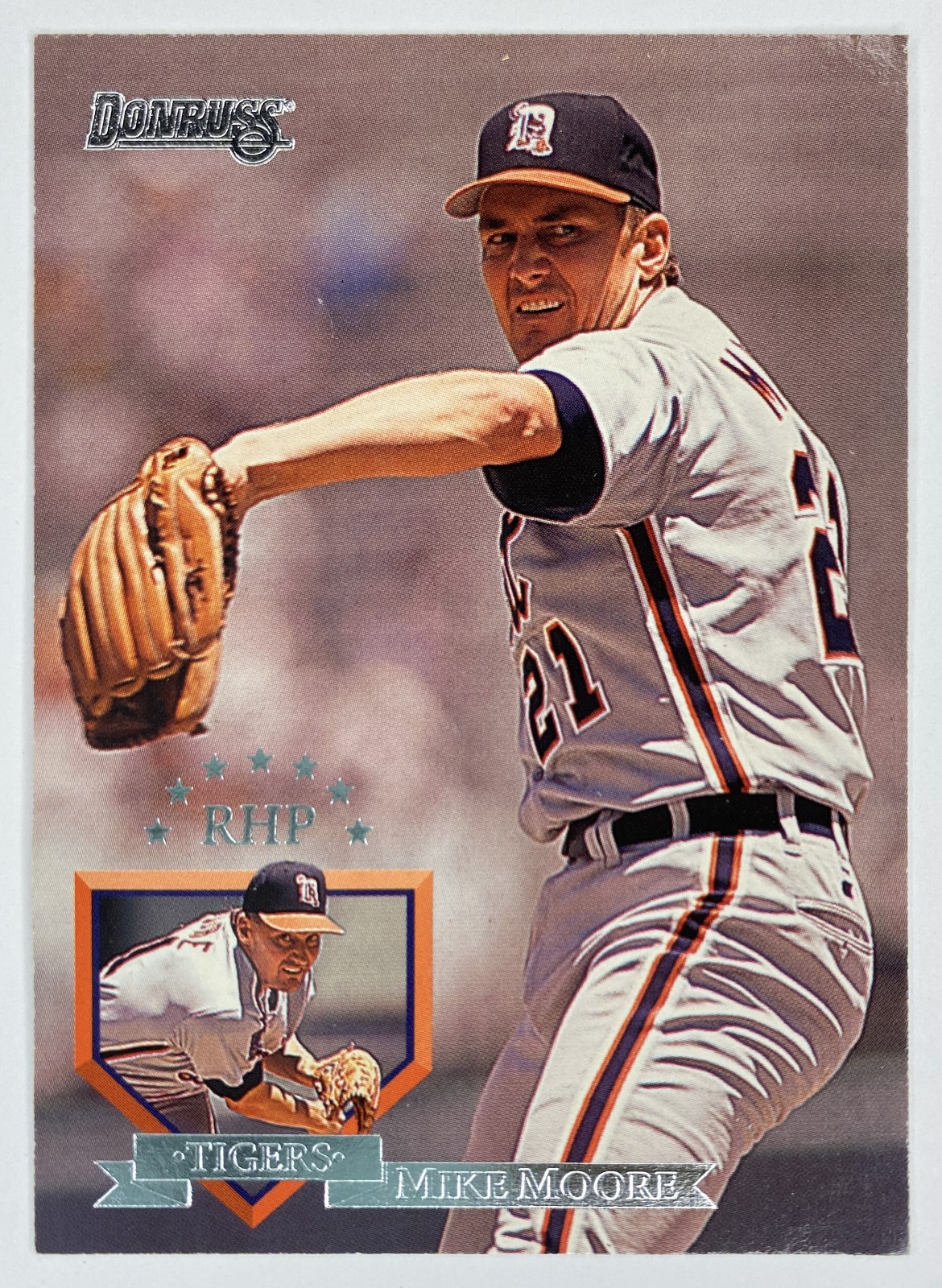 1995 Donruss Mike Moore #154 Detroit Tigers front