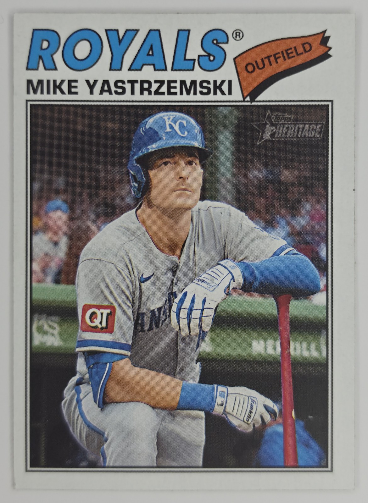 2026 Topps Heritage Mike Yastrzemski #63 Kansas City Royals front