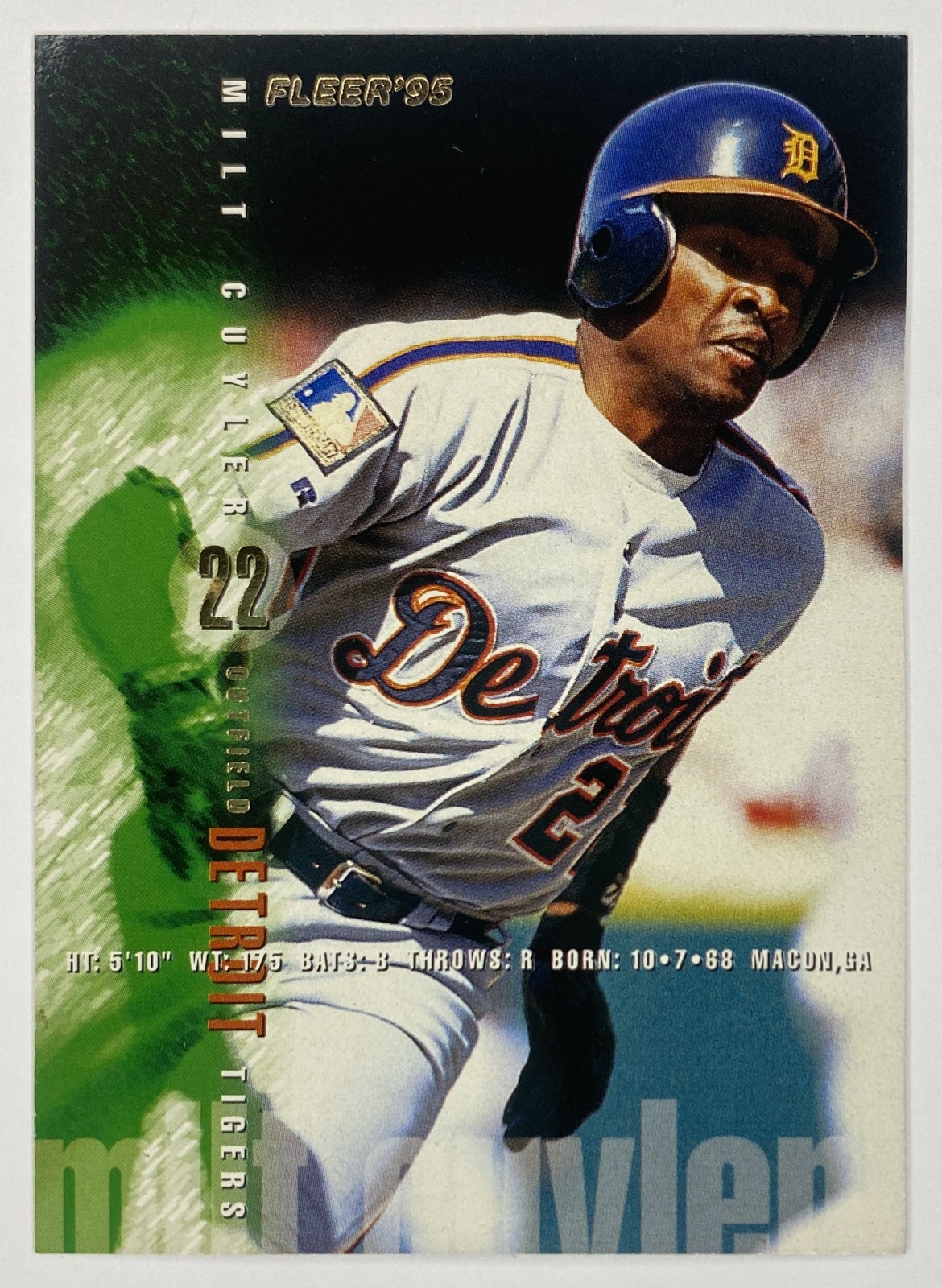 1995 Fleer Milt Cuyler #46 Detroit Tigers front