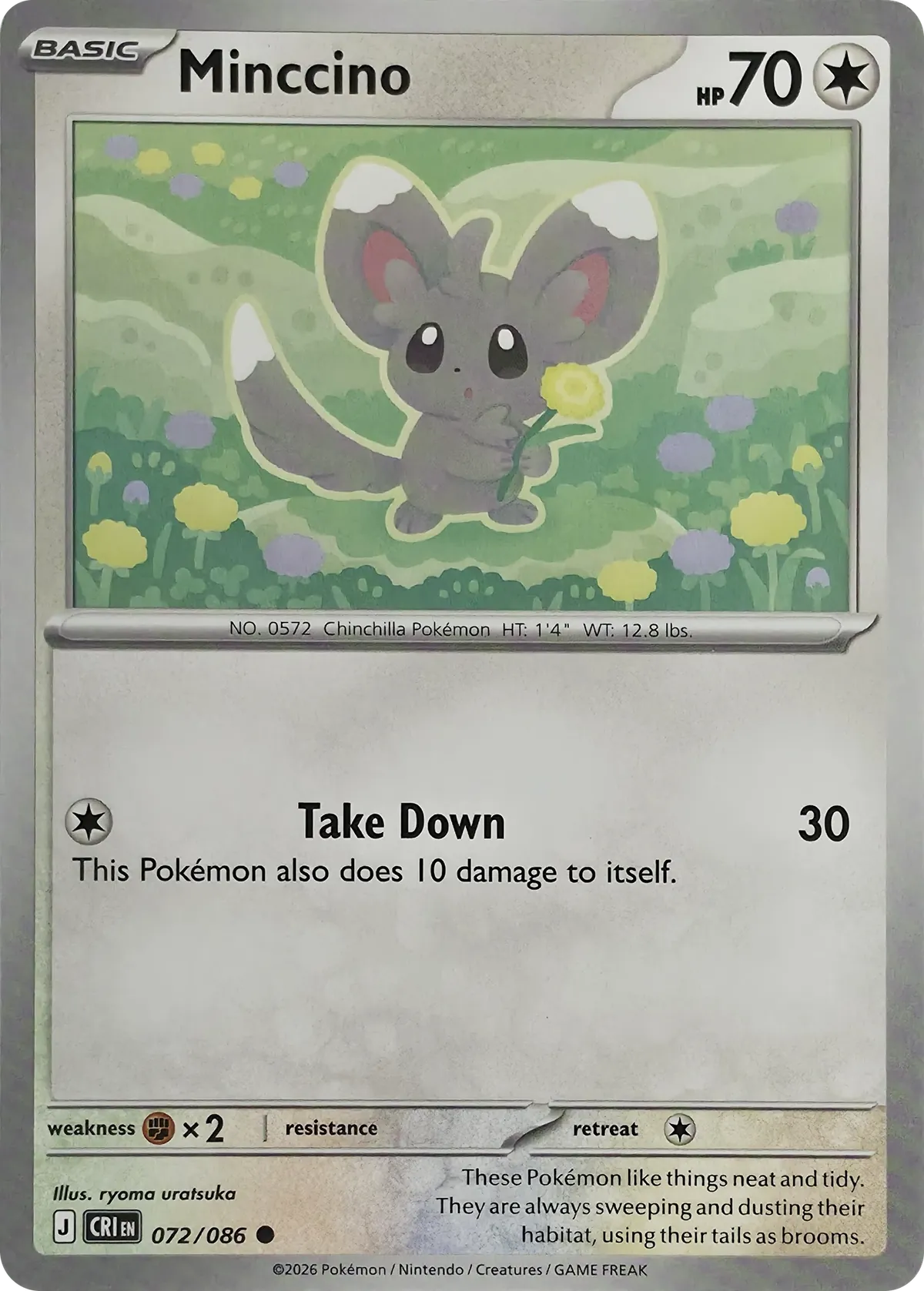 Minccino #072/086, front