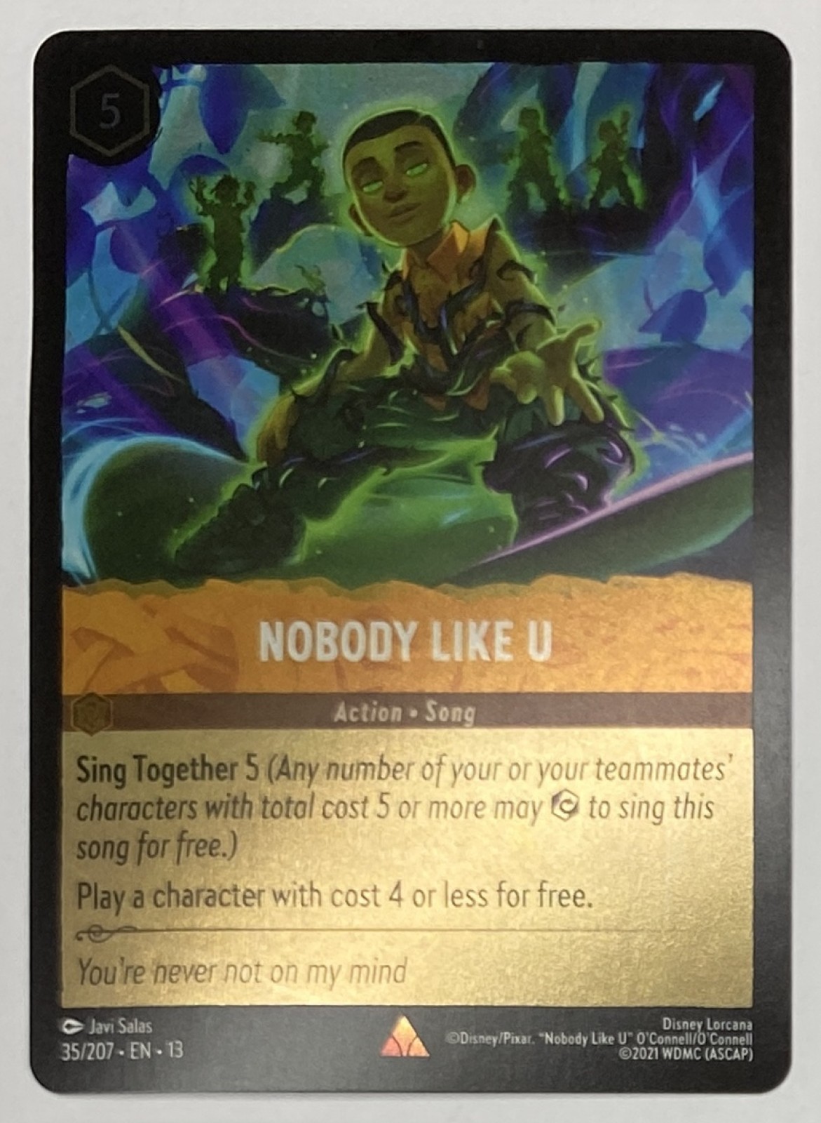 2026 Disney Lorcana Attack of the Vine! Nobody Like U #35/207 Rare front