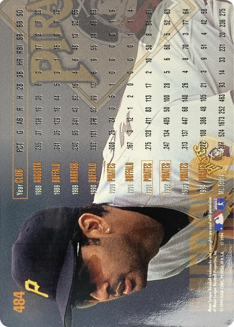 Orlando Merced #484, back