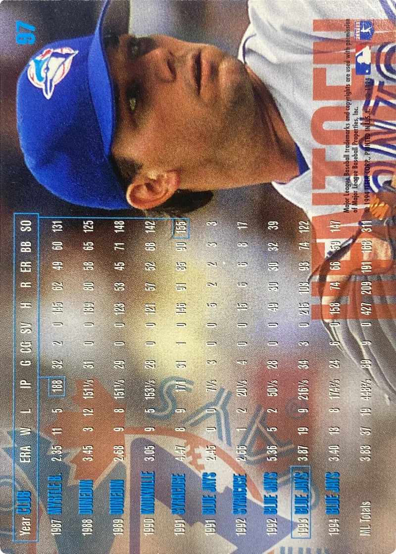 Pat Hentgen #97, back