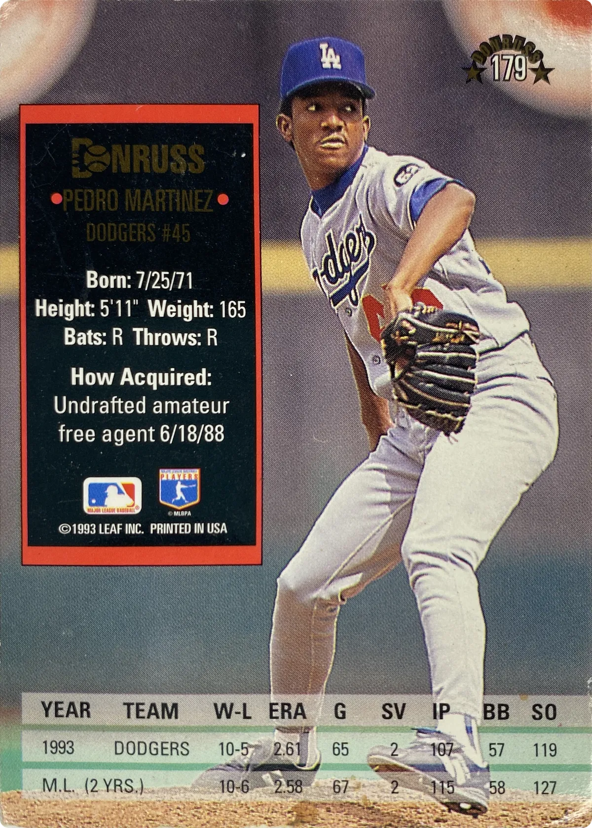 Pedro Martinez #179, back