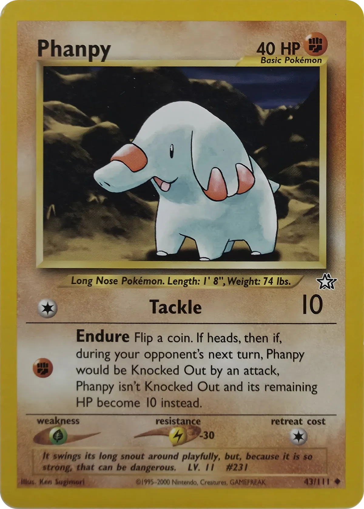 Phanpy #43/111, front