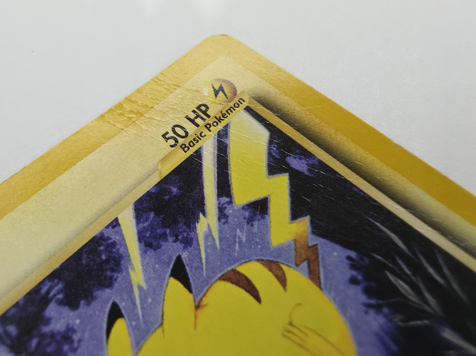 Pikachu front, angled close-up