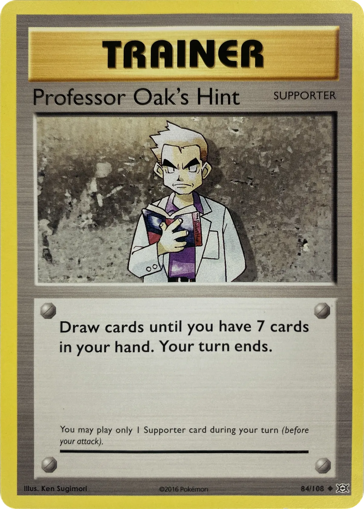Professor Oak's Hint #84/108, front