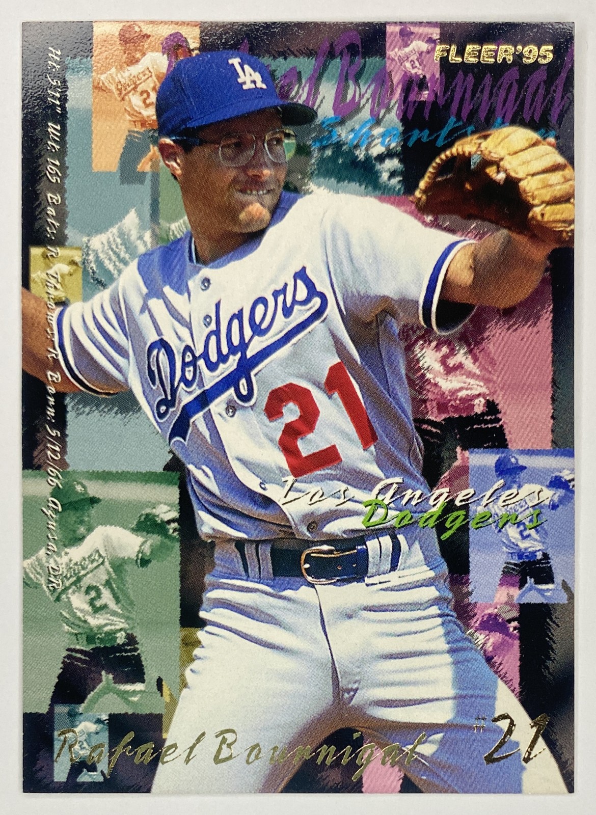 1995 Fleer Rafael Bournigal #534 Los Angeles Dodgers front