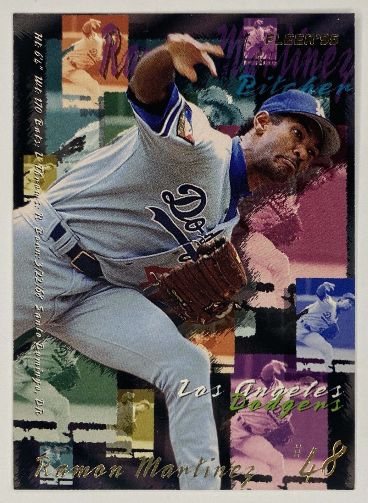 1995 Fleer Ramon Martinez #544 Los Angeles Dodgers front