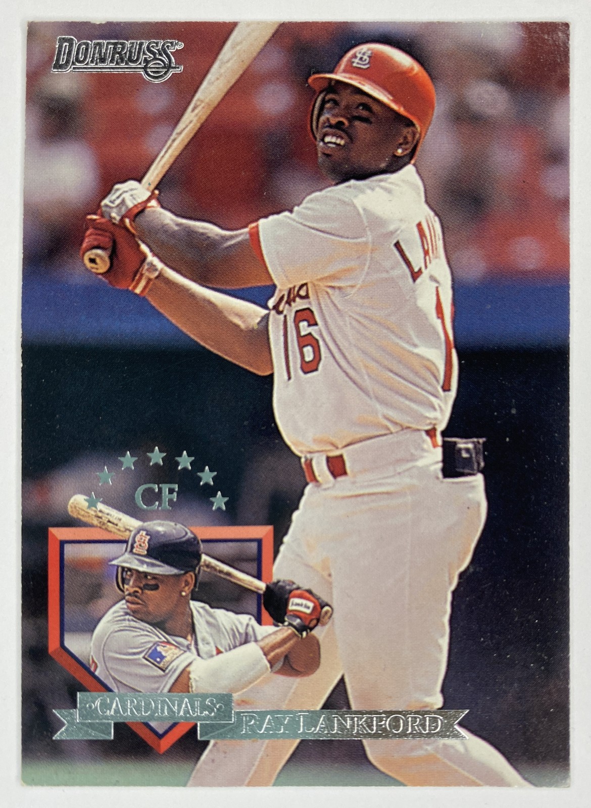 1995 Donruss Ray Lankford #324 St. Louis Cardinals front