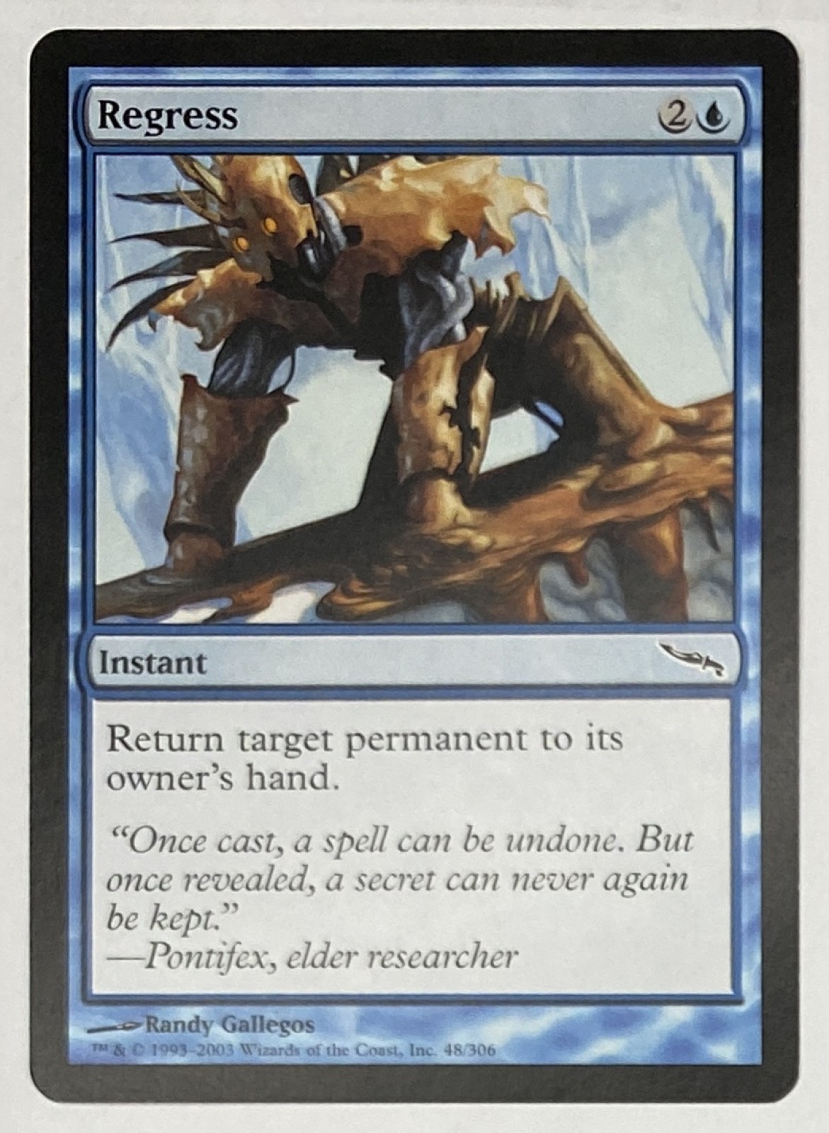 2003 Magic: The Gathering Mirrodin Regress #48/306 Common front