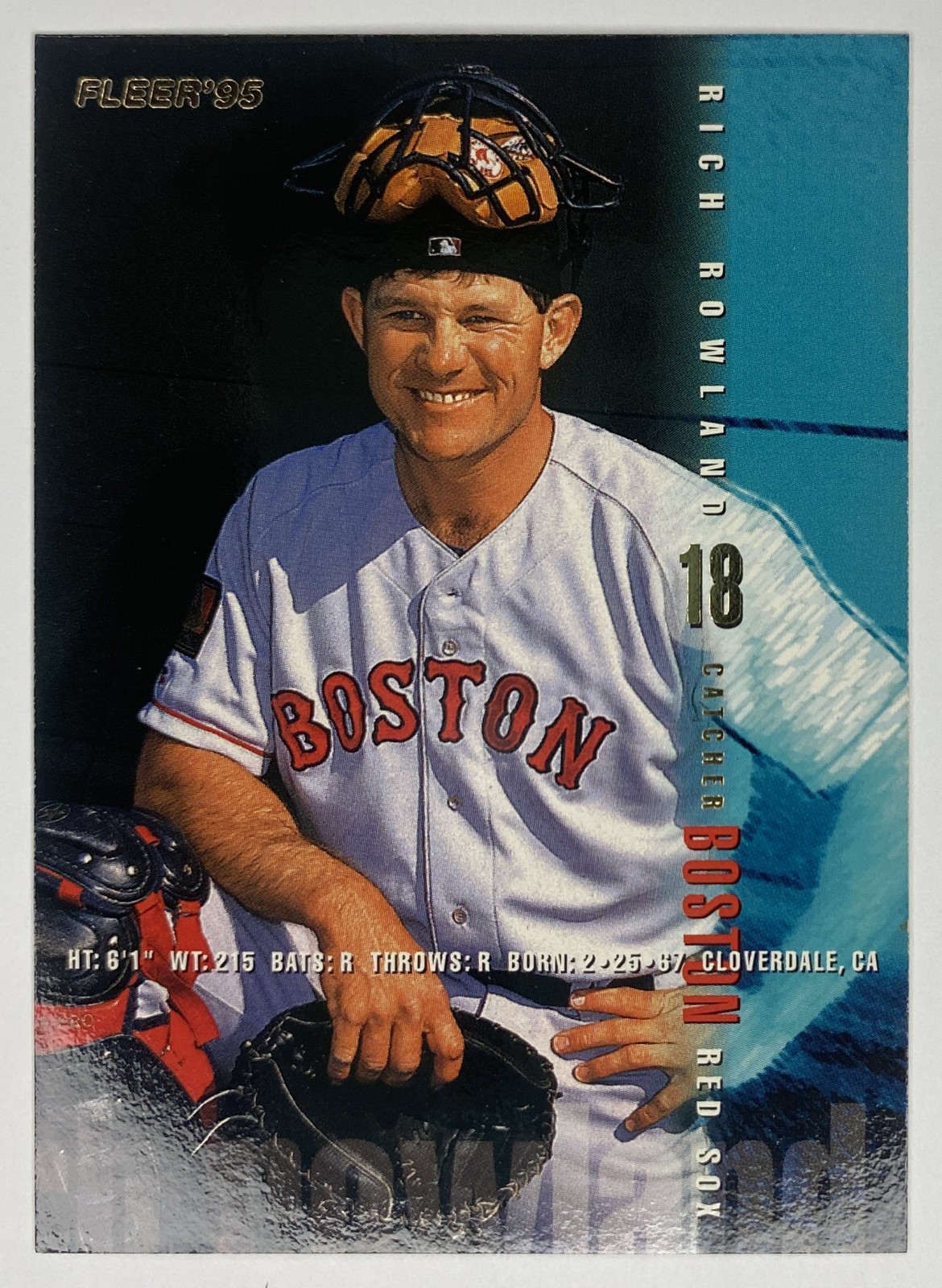 1995 Fleer Rich Rowland #38 Boston Red Sox front