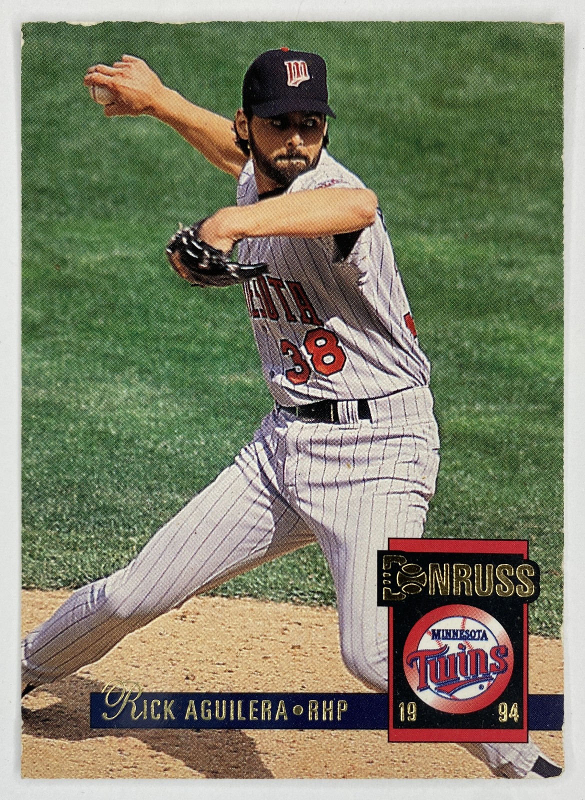 1994 Donruss Rick Aguilera #503 Minnesota Twins front