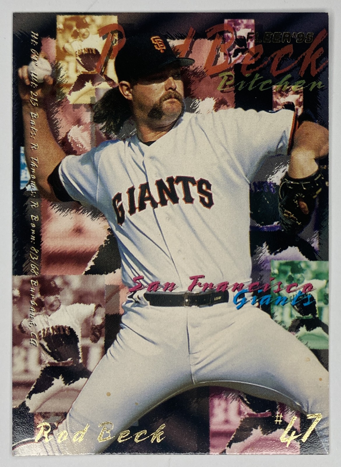 1995 Fleer Rod Beck #572 San Francisco Giants front