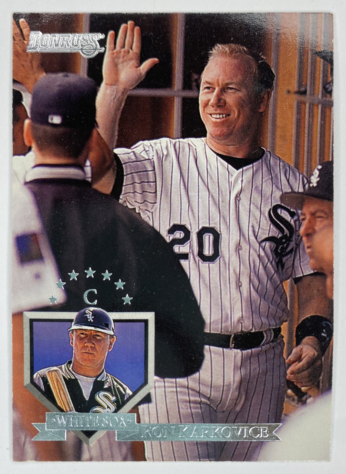 1995 Donruss Ron Karkovice #198 Chicago White Sox front
