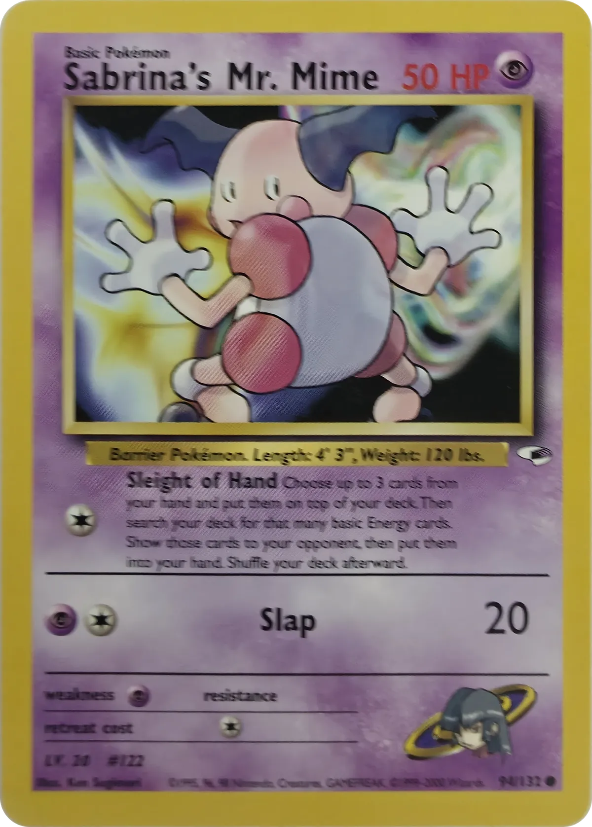 Sabrina's Mr. Mime #94/132, front