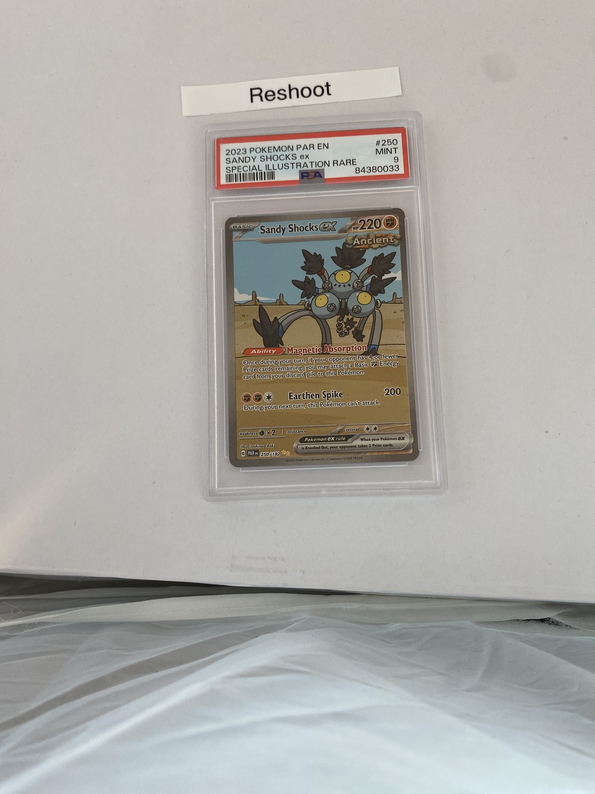 2023 Pokemon Paradox Rift Sandy Shocks ex #250/182 Special Illustration Rare photo 11