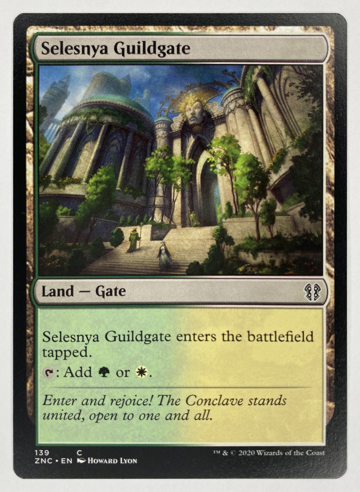 2020 Magic: The Gathering Commander: Zendikar Rising Selesnya Guildgate #139 Common front