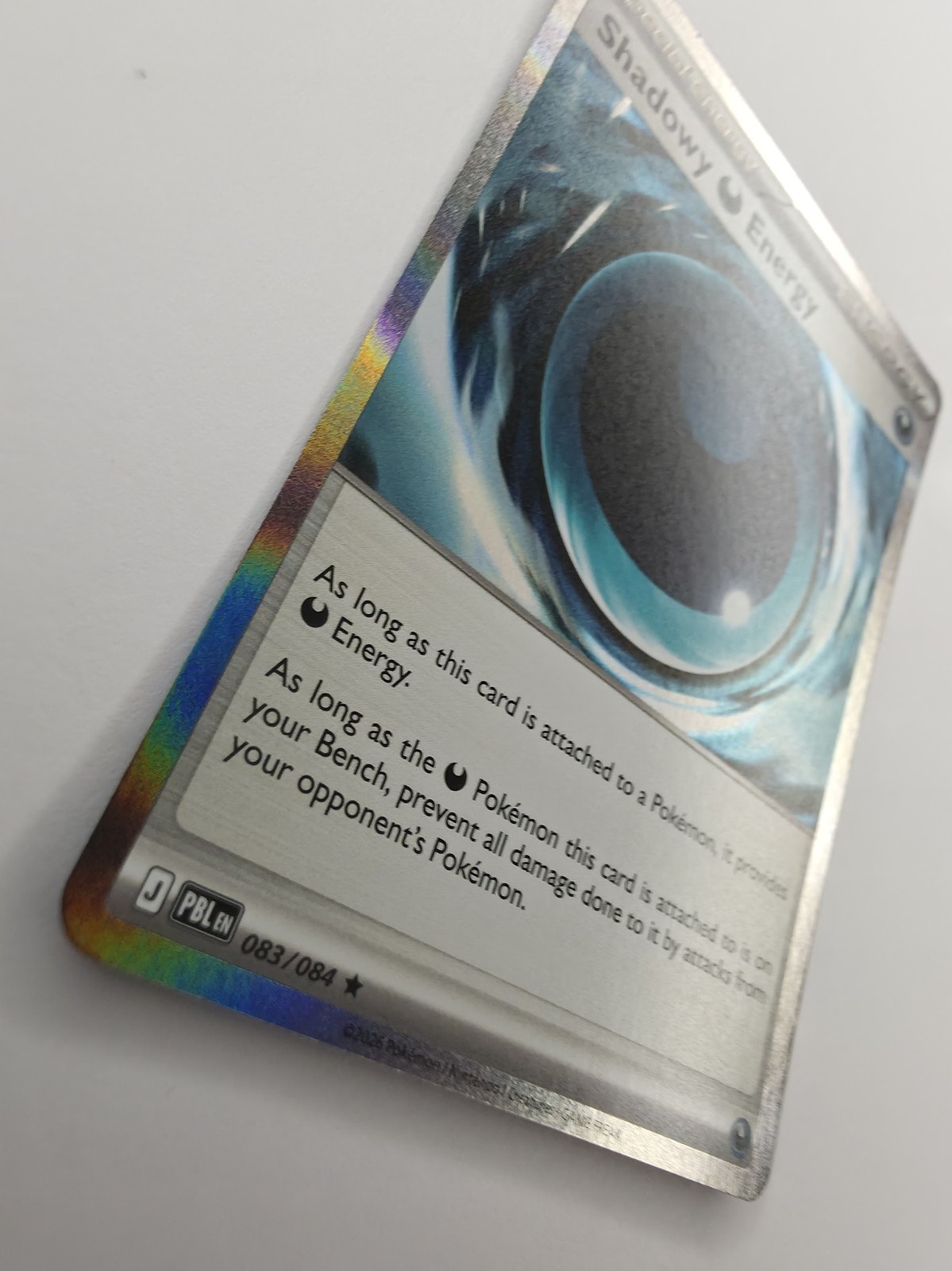 2026 Pokemon Pitch Black Shadowy Darkness Energy #083/084 Holo Rare photo 3