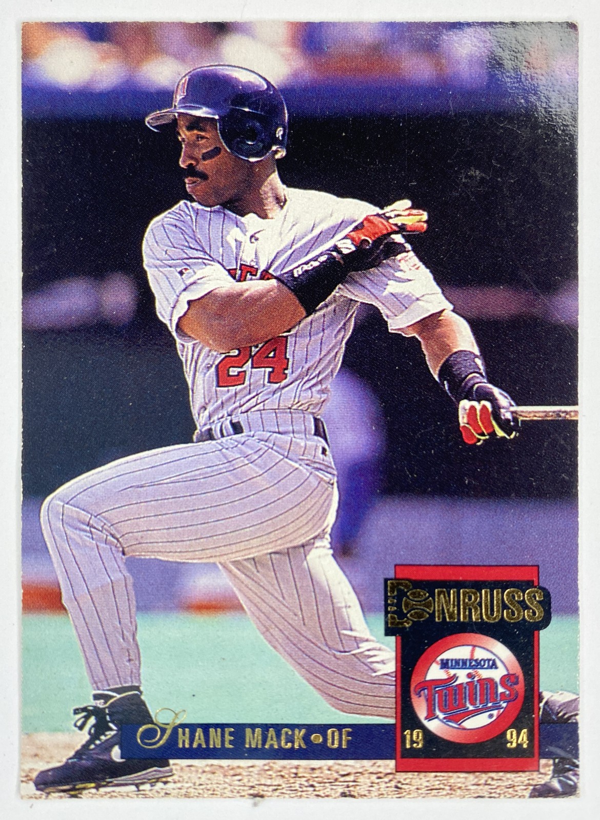 1994 Donruss Shane Mack #253 Minnesota Twins front