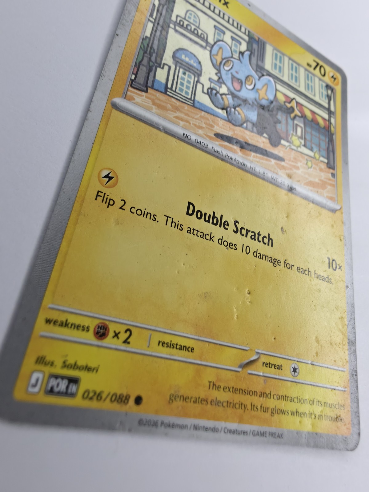 2026 Pokemon Perfect Order Shinx #026/088 Common photo 3