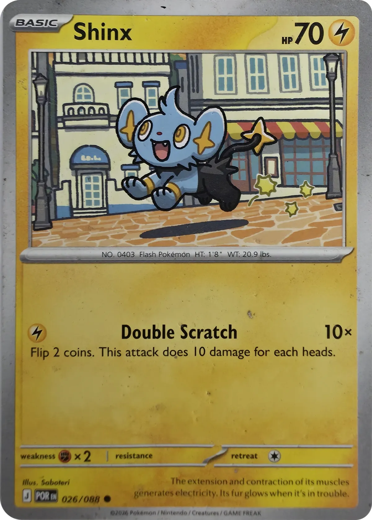 Shinx #026/088, front