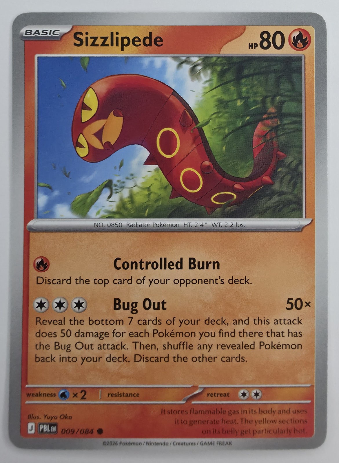 Sizzlipede front