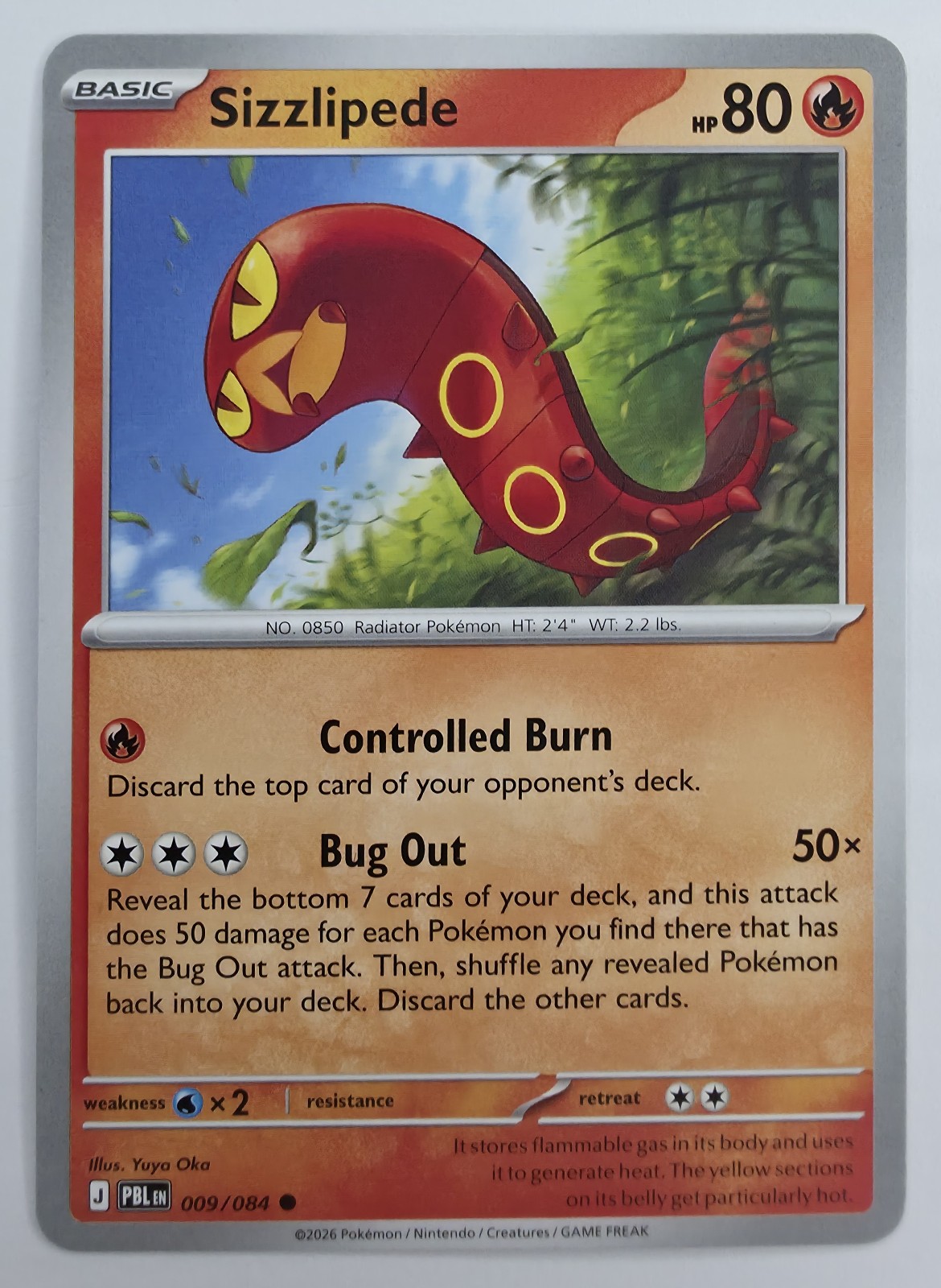 Sizzlipede front
