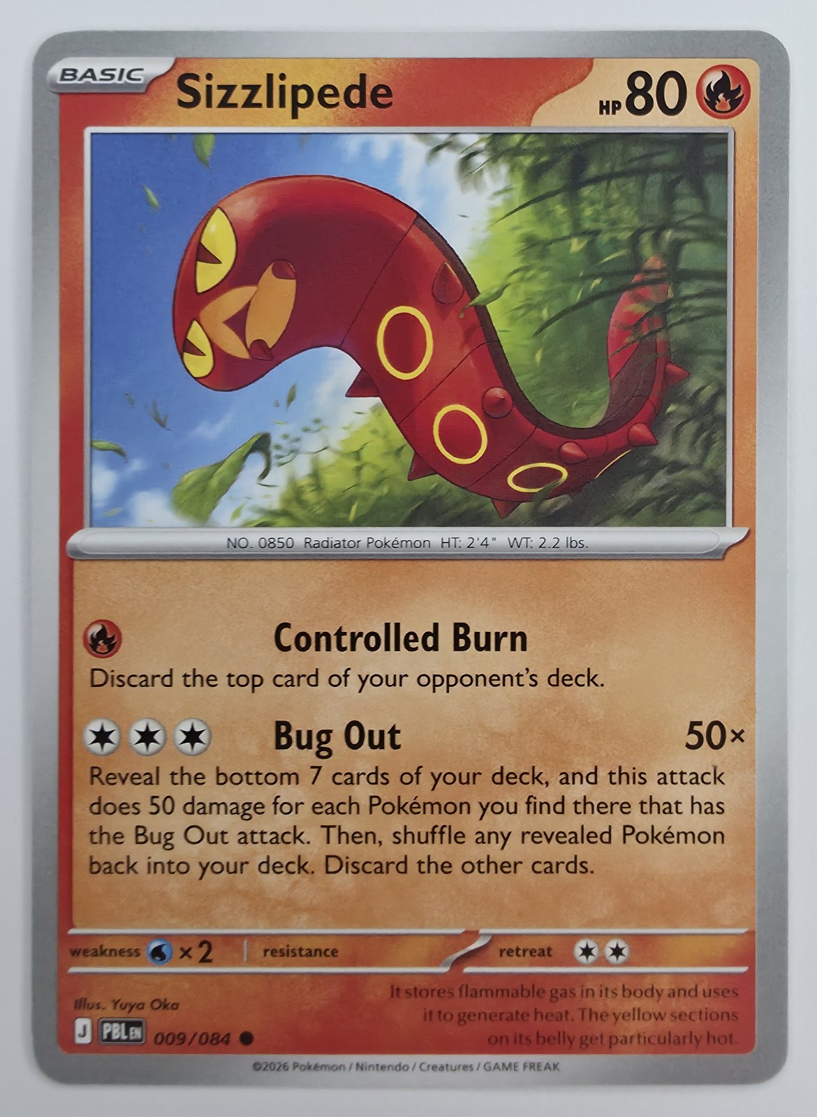 Sizzlipede front