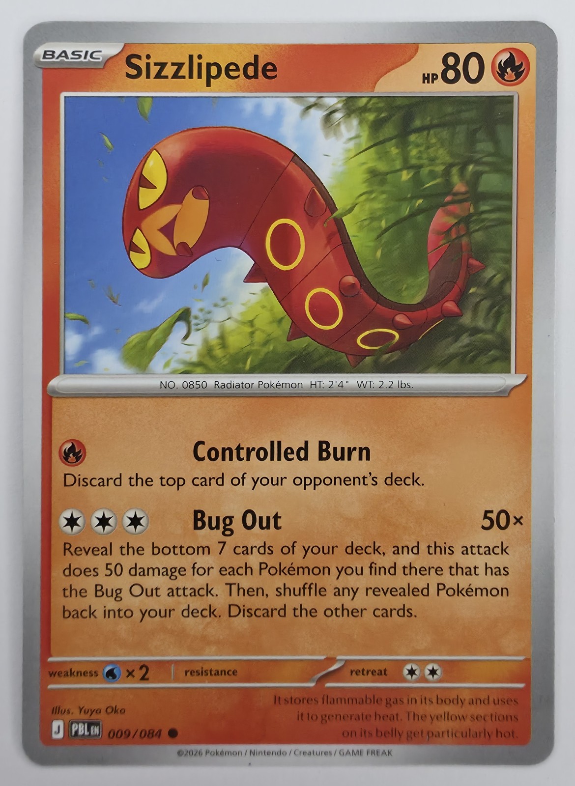 Sizzlipede front