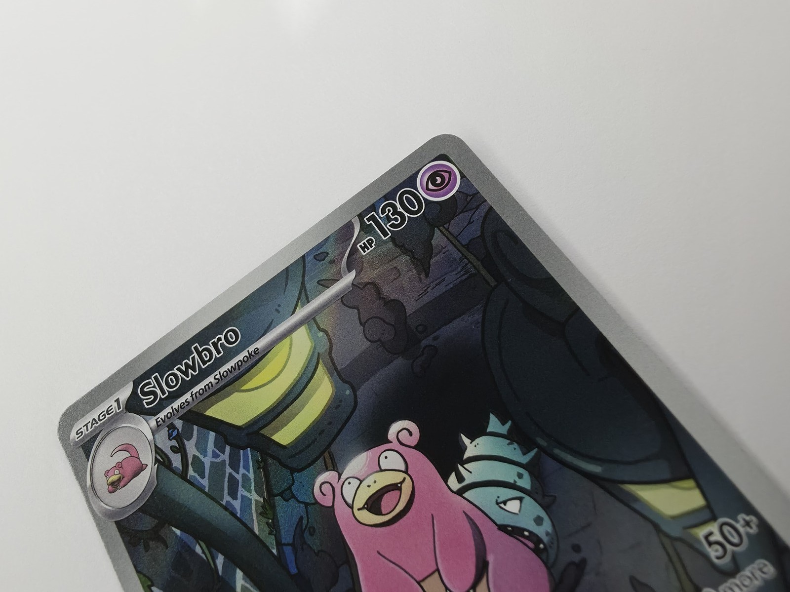 2026 Pokemon Pitch Black Slowbro #090/084 Illustration Rare Holo photo 5
