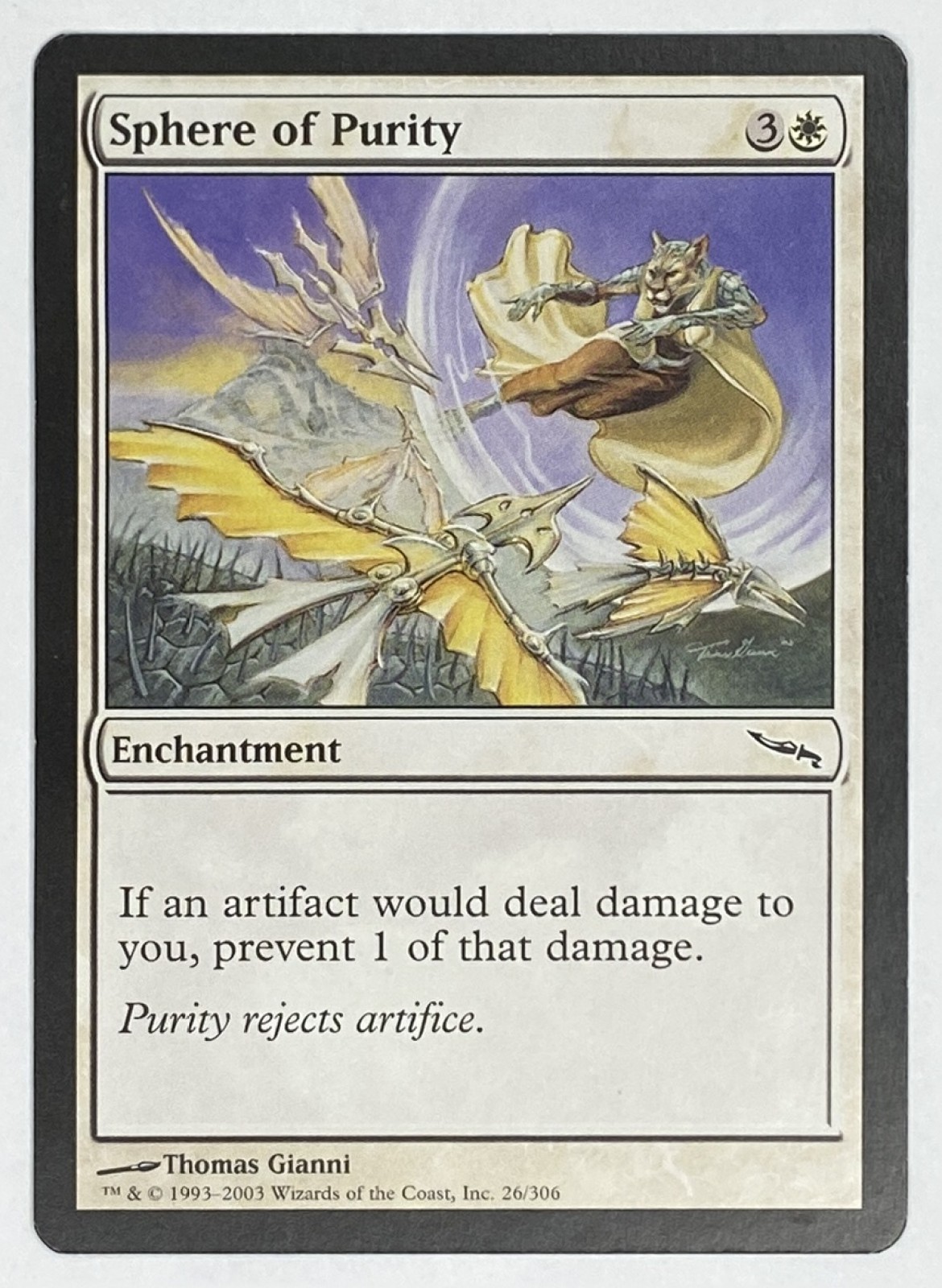 2003 Magic: The Gathering Mirrodin Sphere of Purity #26/306 Common front