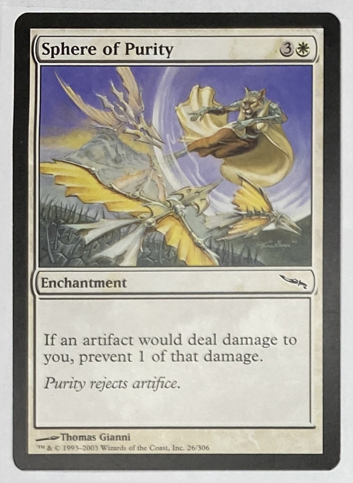 2003 Magic: The Gathering Mirrodin Sphere of Purity #26/306 Common front