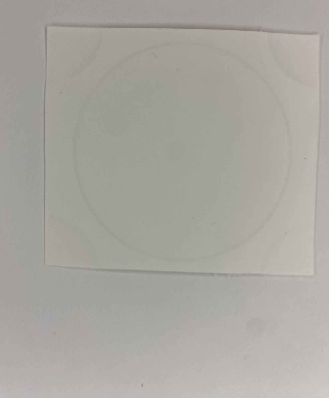 Pokemon Sprigatito Sticker, Square Peel-Off Sticker with Rainbow Swirl Background, Unused back
