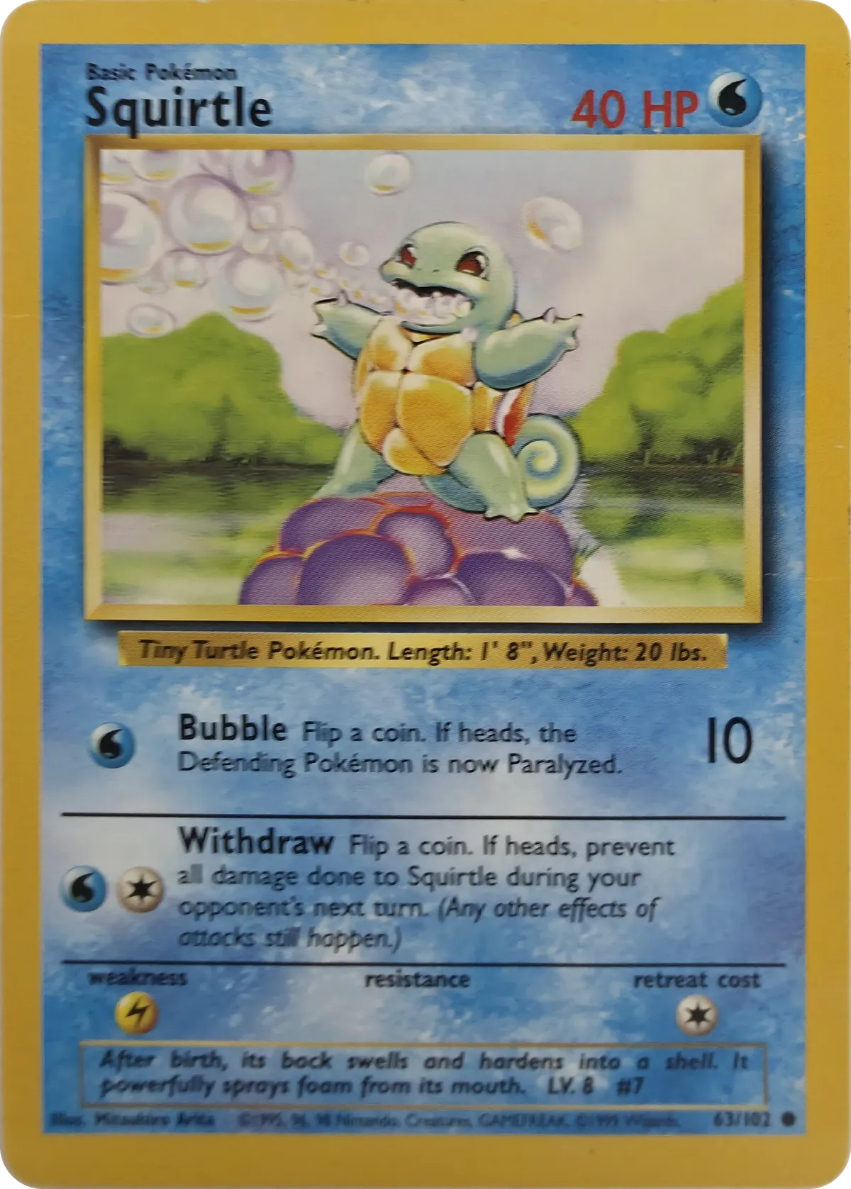 Squirtle #63/102, front