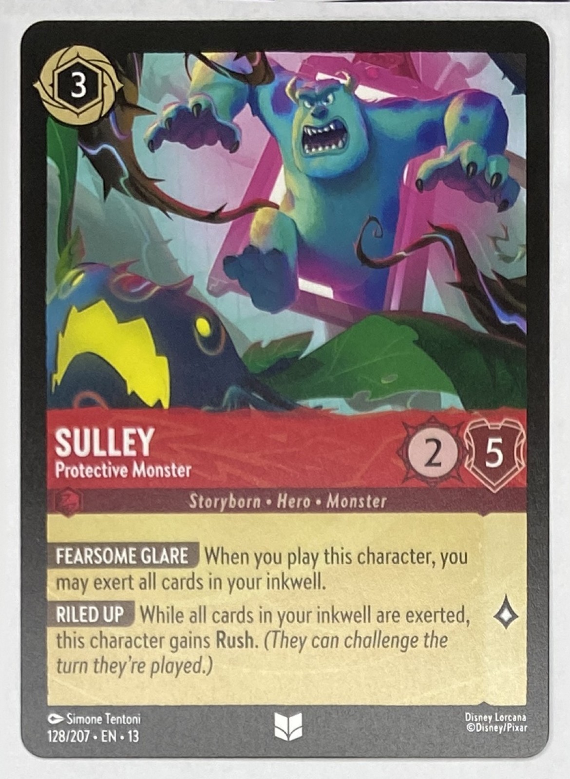 2026 Disney Lorcana Attack of the Vine! Sulley - Protective Monster #128/207 Uncommon front