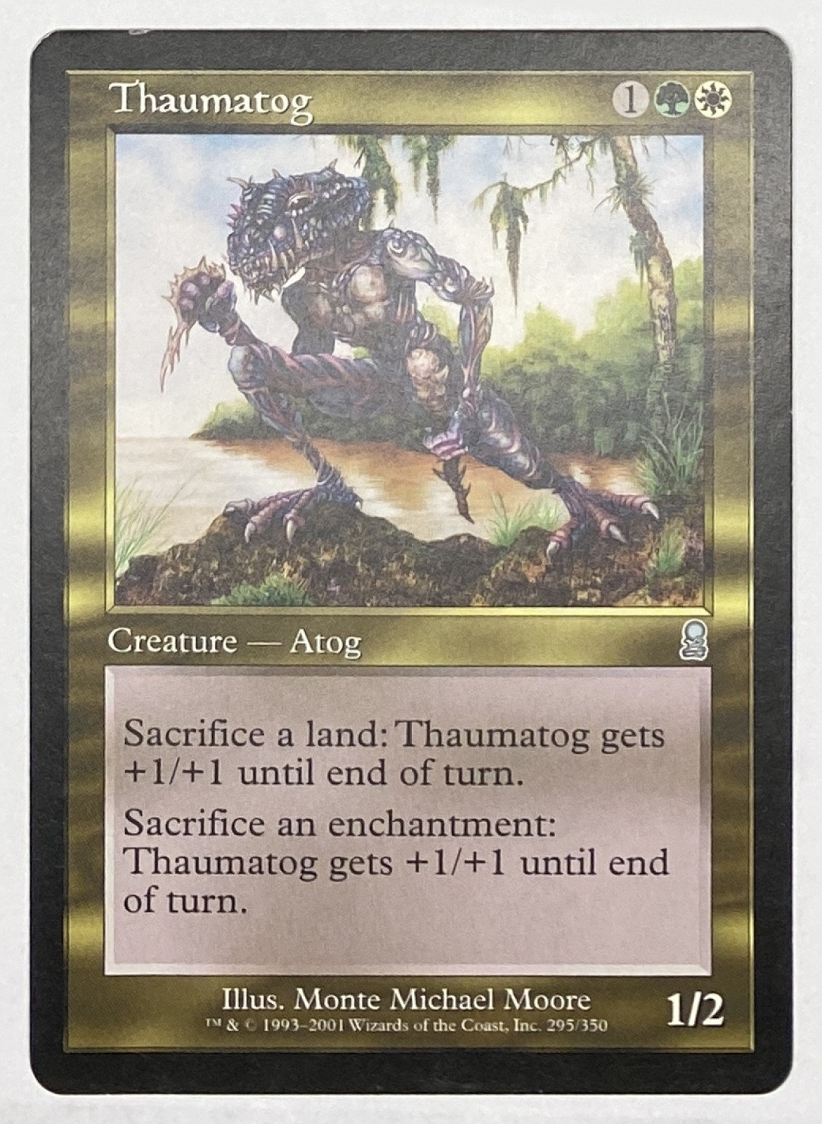 2001 Magic: The Gathering Odyssey Thaumatog #295/350 Uncommon front