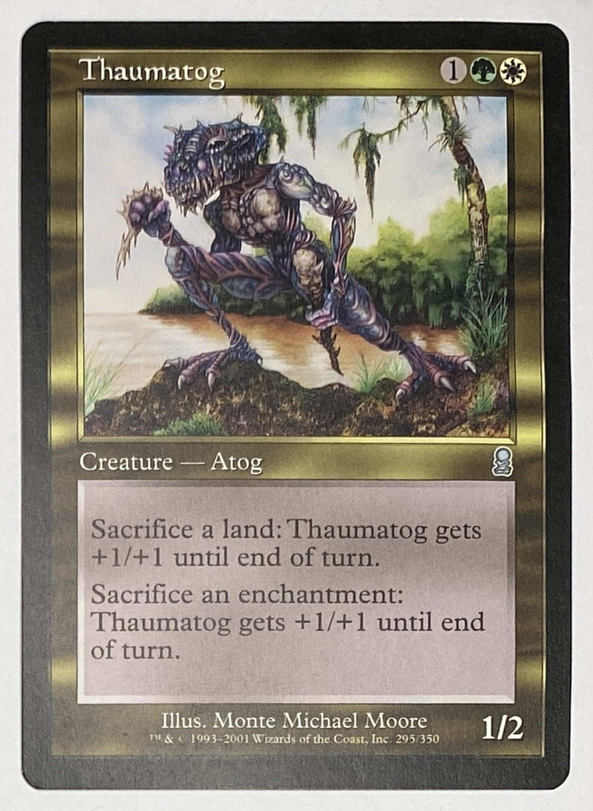 2001 Magic: The Gathering Odyssey Thaumatog #295/350 Uncommon front