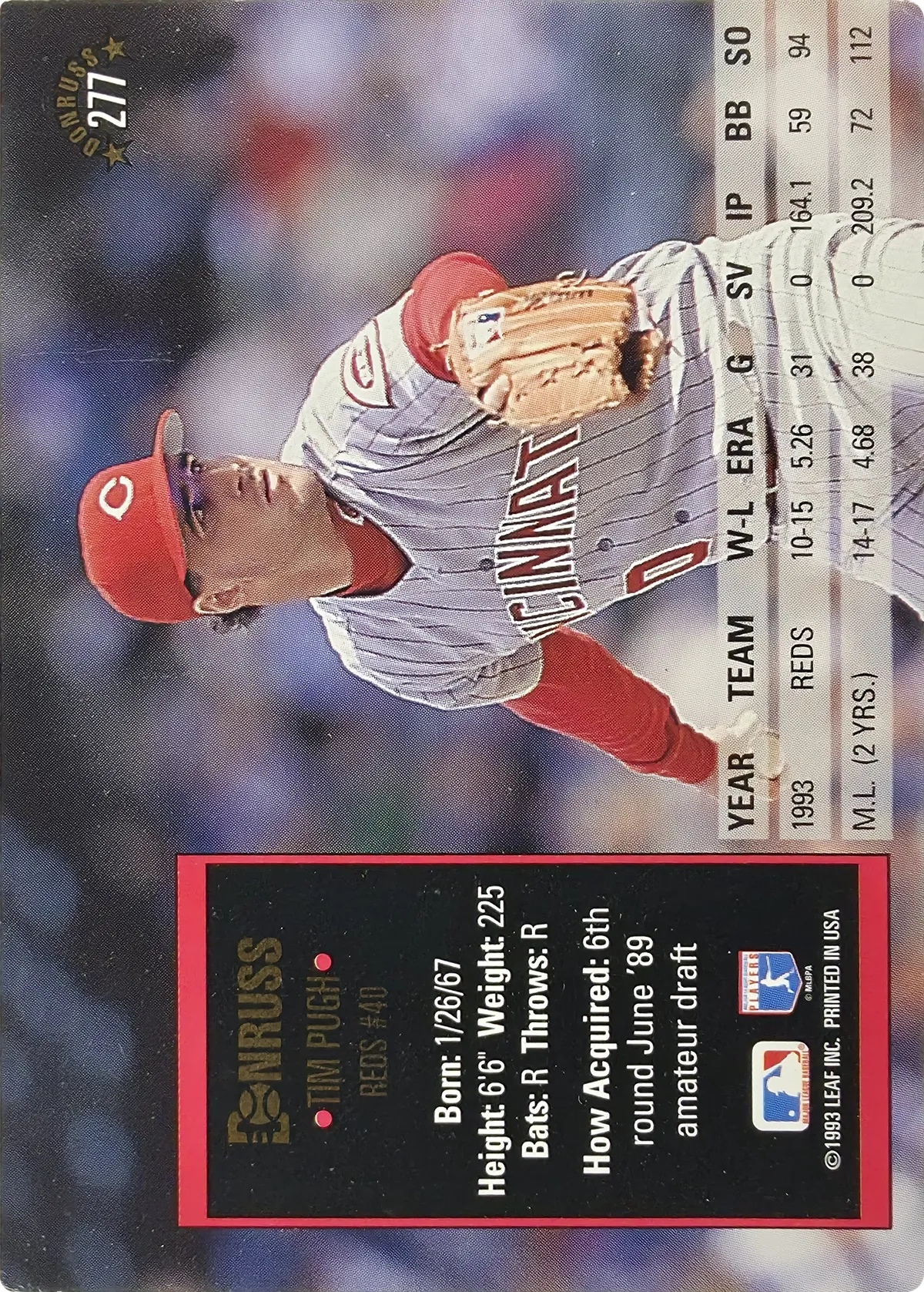Tim Pugh #277, back