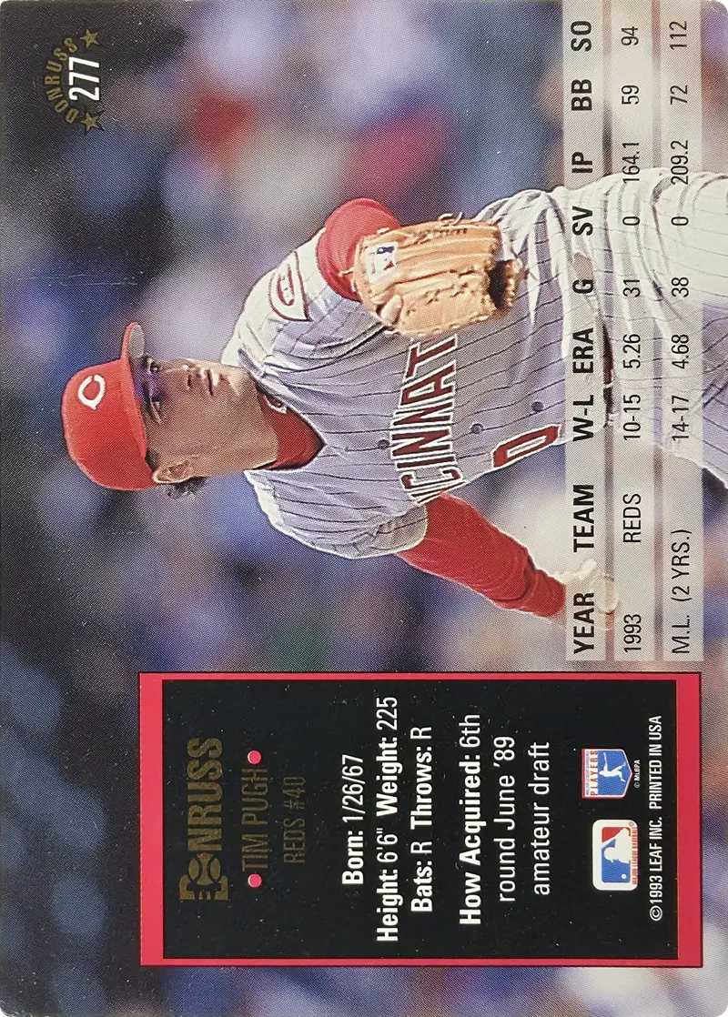 Tim Pugh #277, back