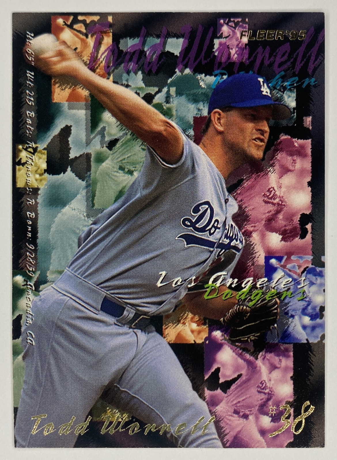 1995 Fleer Todd Worrell #552 Los Angeles Dodgers front