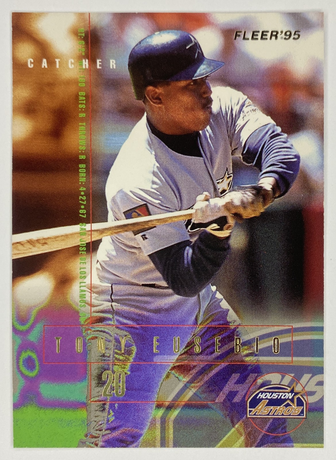 1995 Fleer Tony Eusebio #457 Houston Astros front