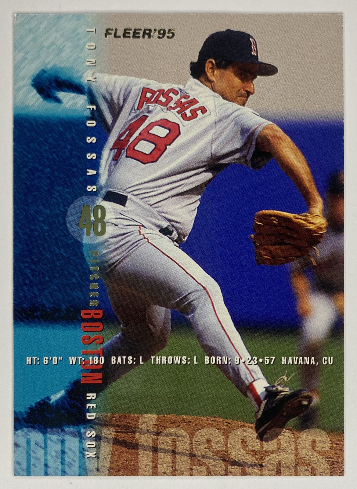 1995 Fleer Tony Fossas #30 Boston Red Sox front
