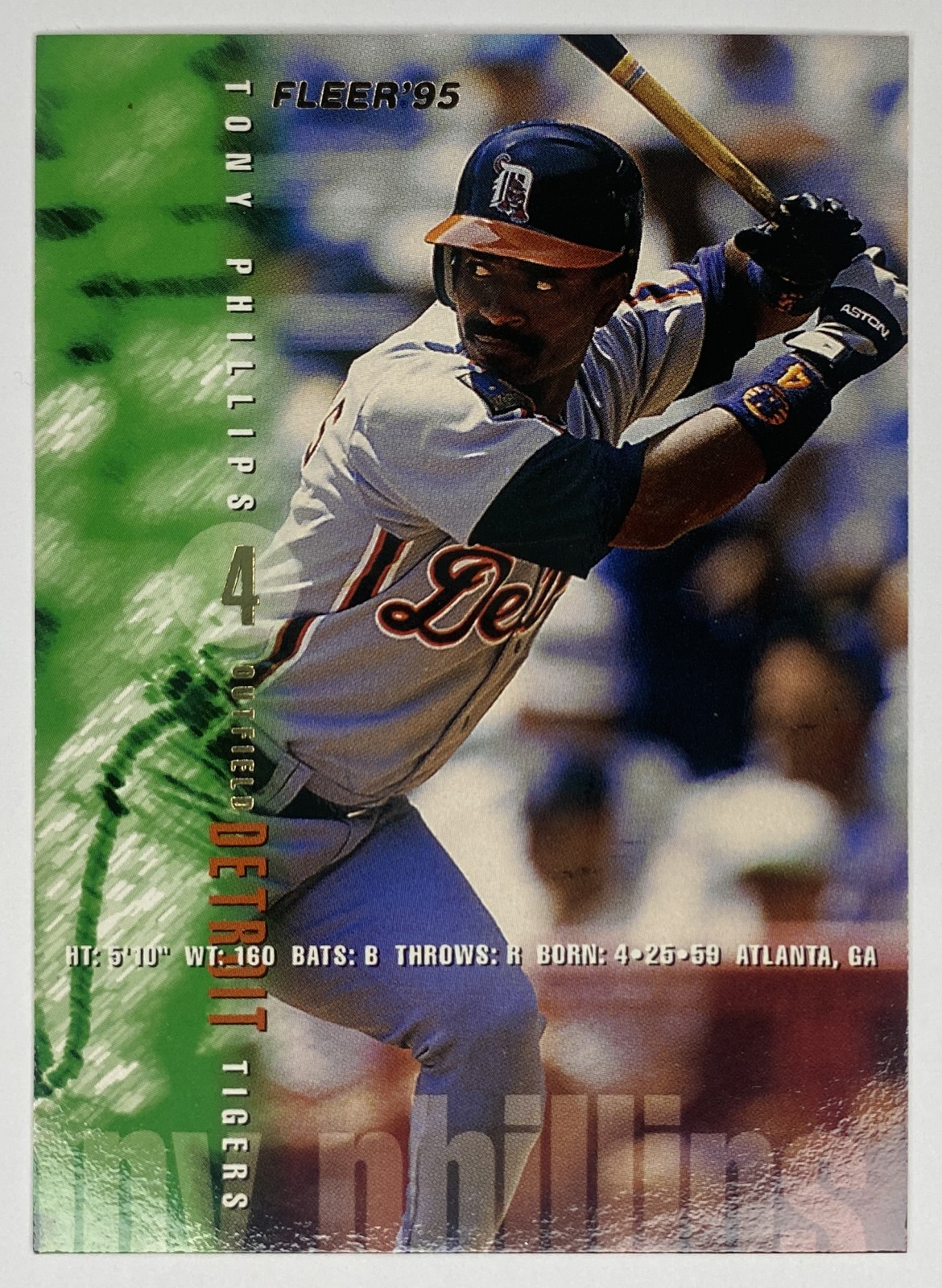 1995 Fleer Tony Phillips #59 Detroit Tigers front