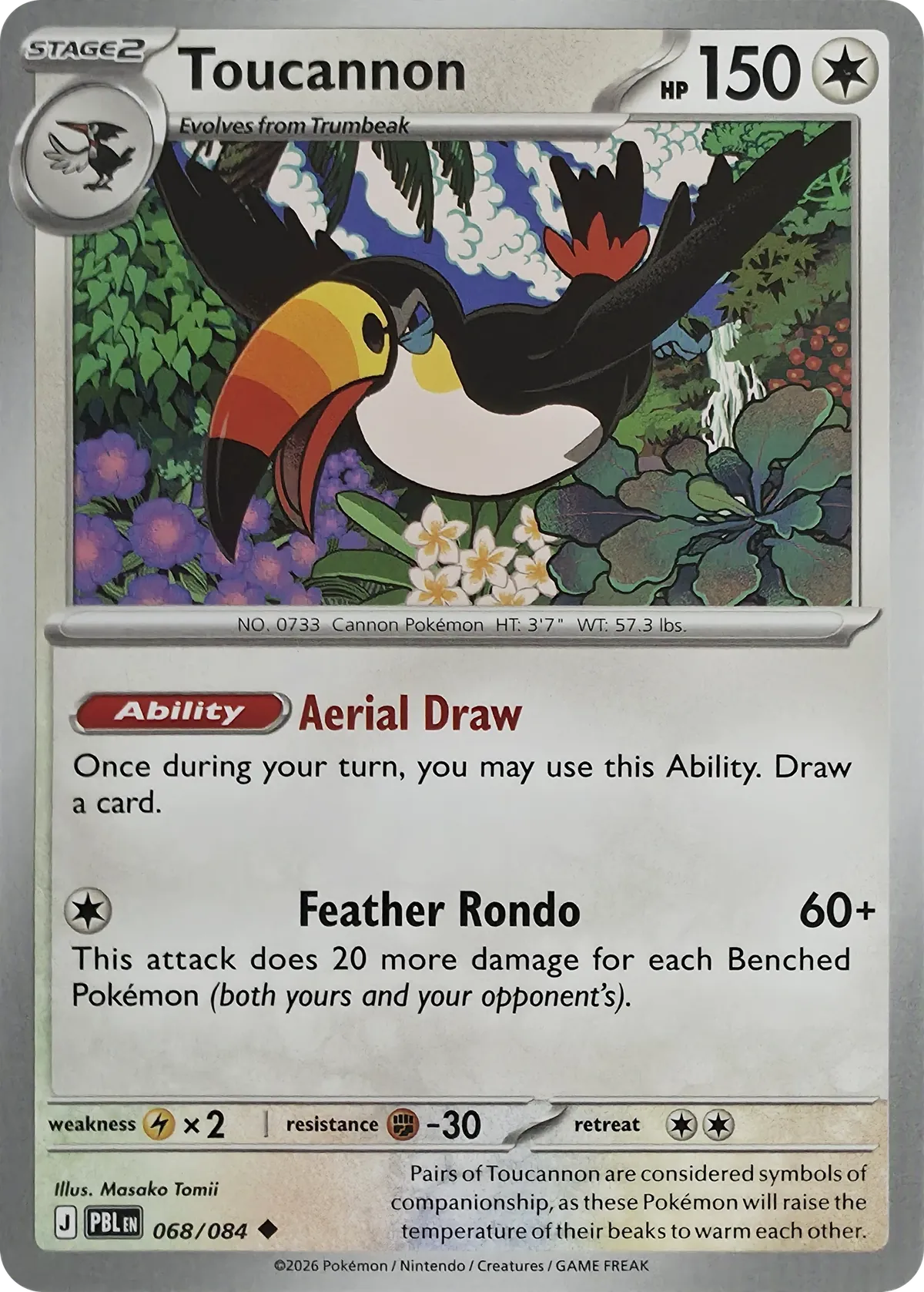 Toucannon #068/084, front