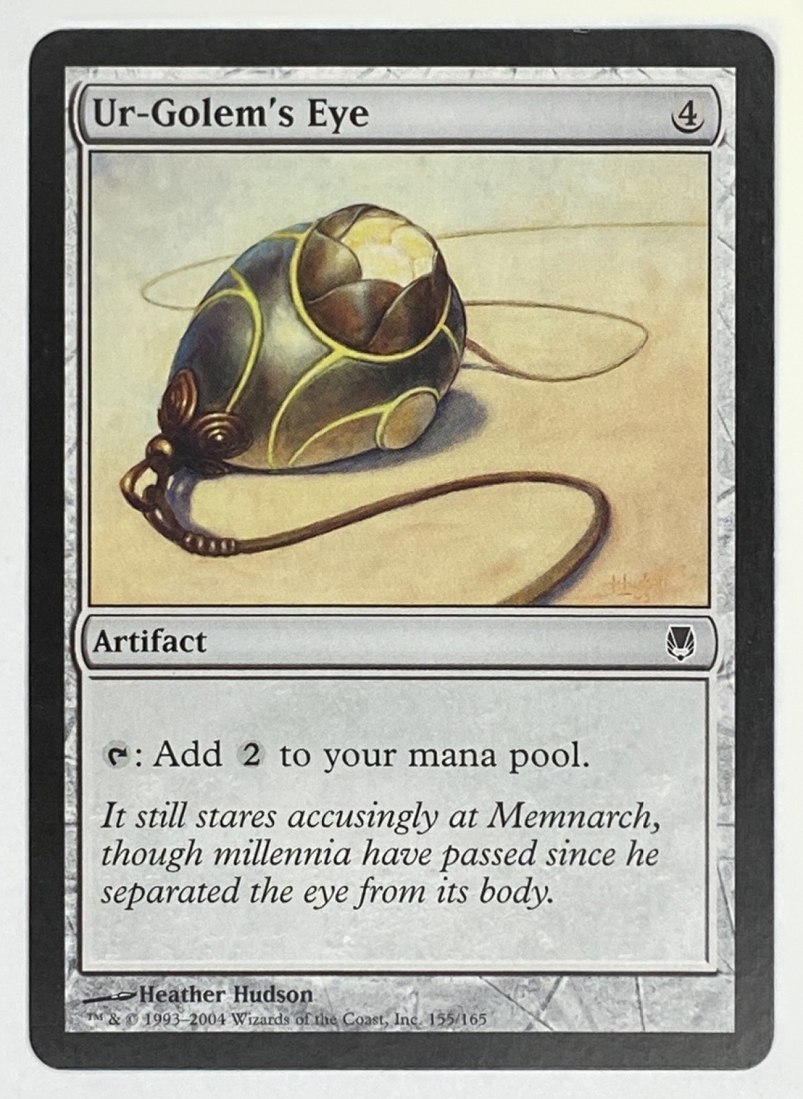 2004 Magic: The Gathering Darksteel Ur-Golem's Eye #155/165 Common front